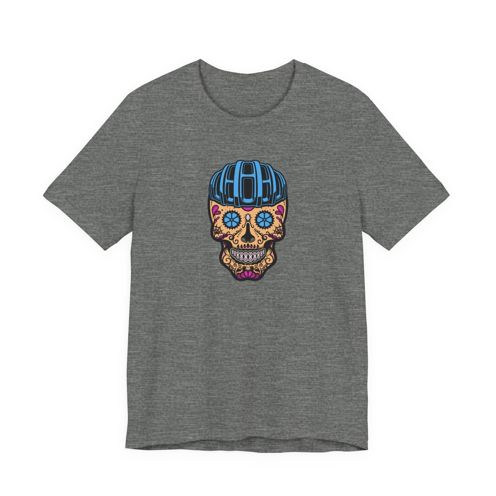 Bike Calavera (Full Color) | Cycling T-Shirt Inspired by Día de los Muertos