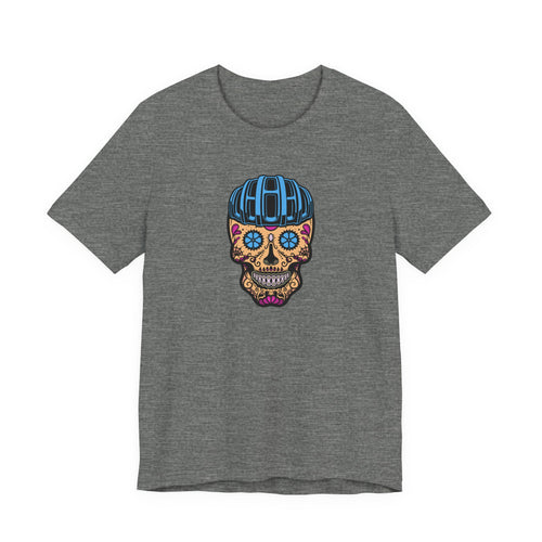 Bike Calavera (Full Color) | Cycling T-Shirt Inspired by Día de los Muertos