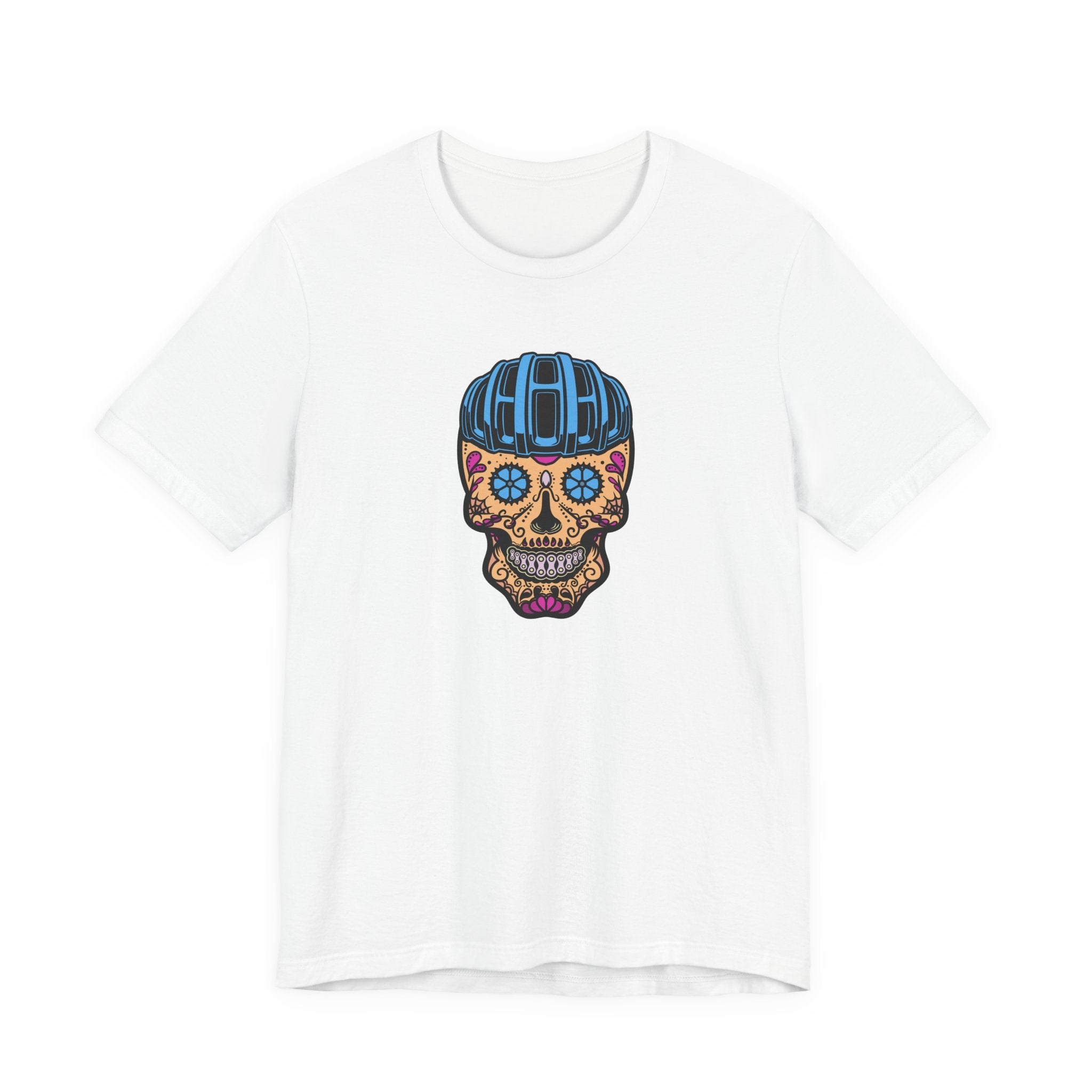 Bike Calavera (Full Color) | Cycling T-Shirt Inspired by Día de los Muertos