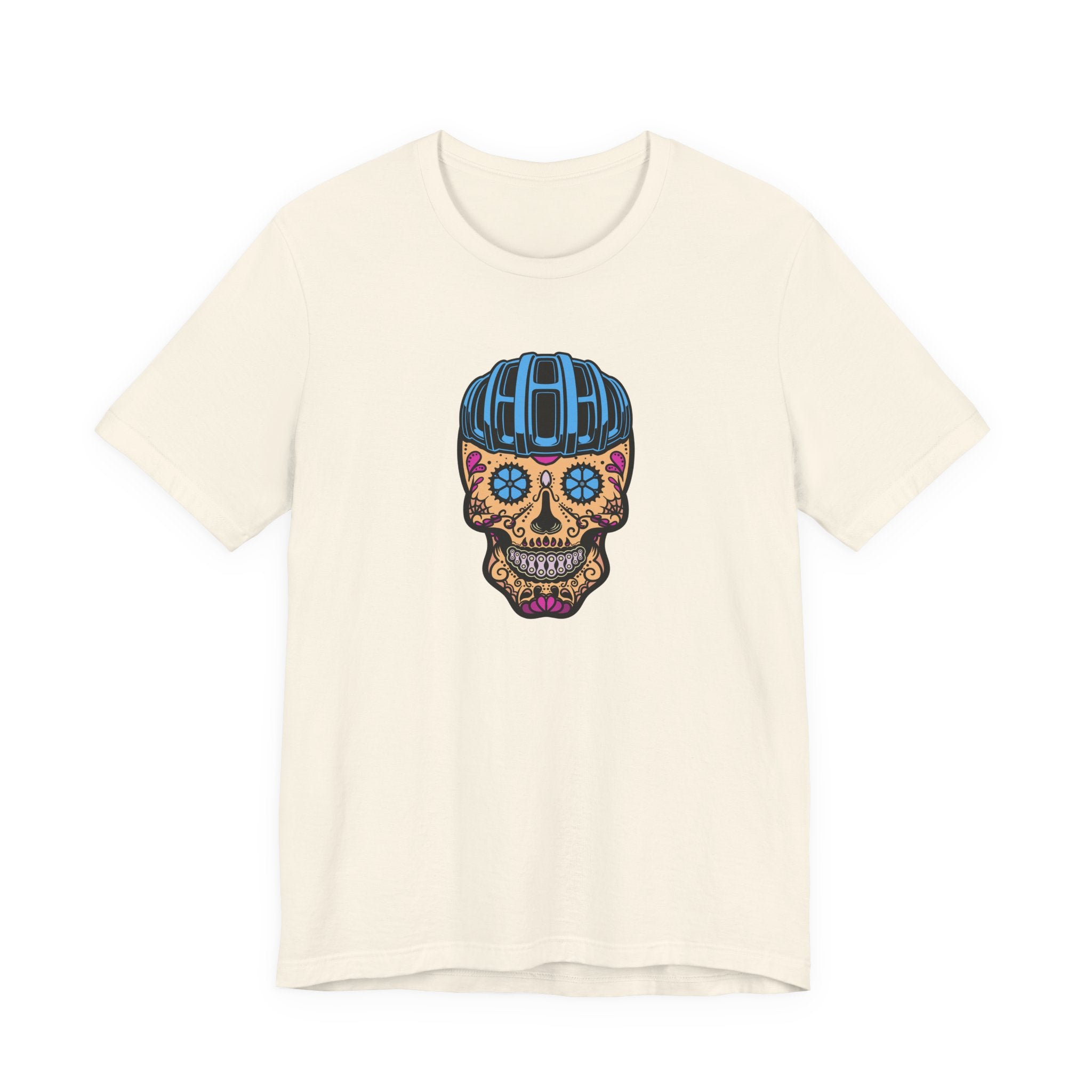 Bike Calavera (Full Color) | Cycling T-Shirt Inspired by Día de los Muertos