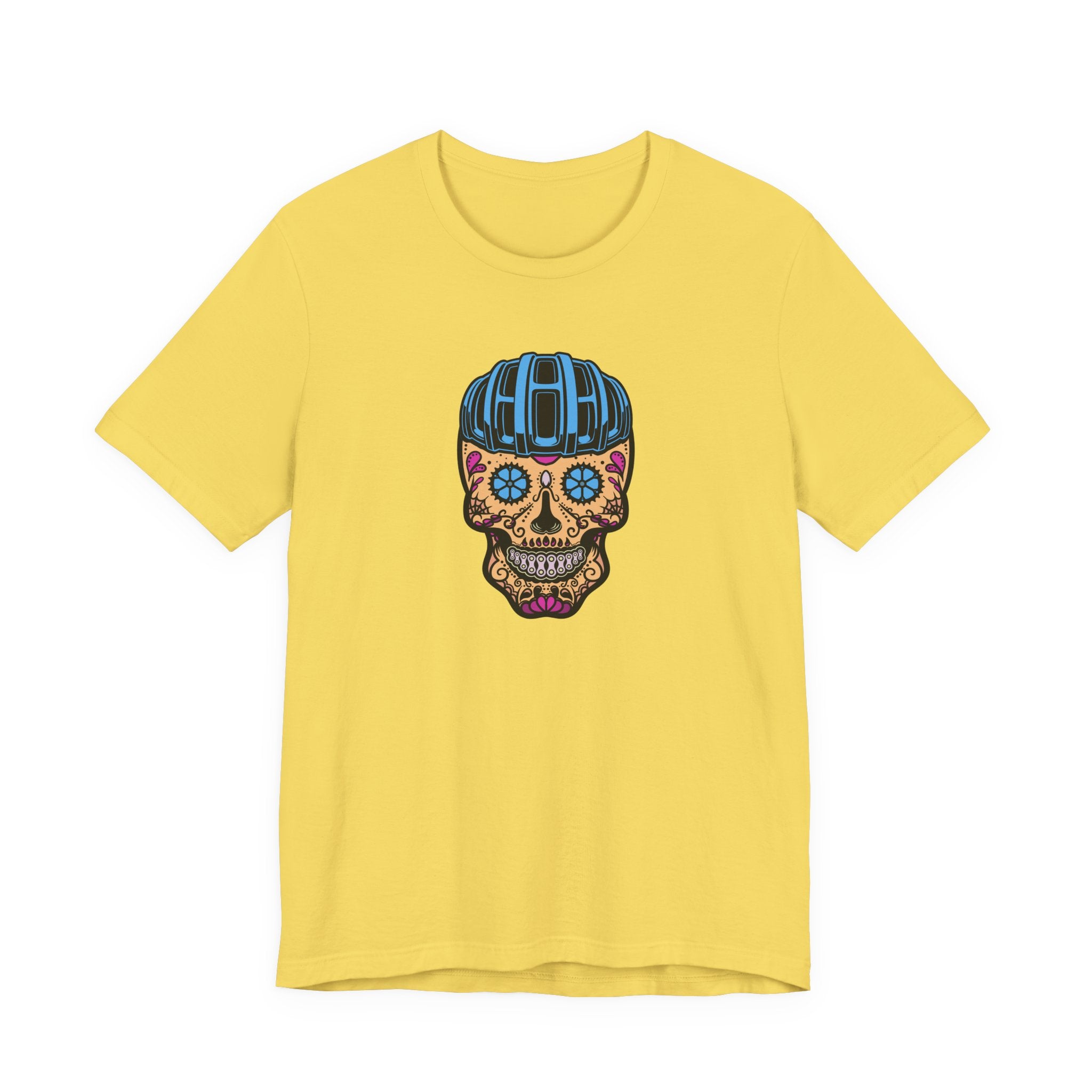 Bike Calavera (Full Color) | Cycling T-Shirt Inspired by Día de los Muertos