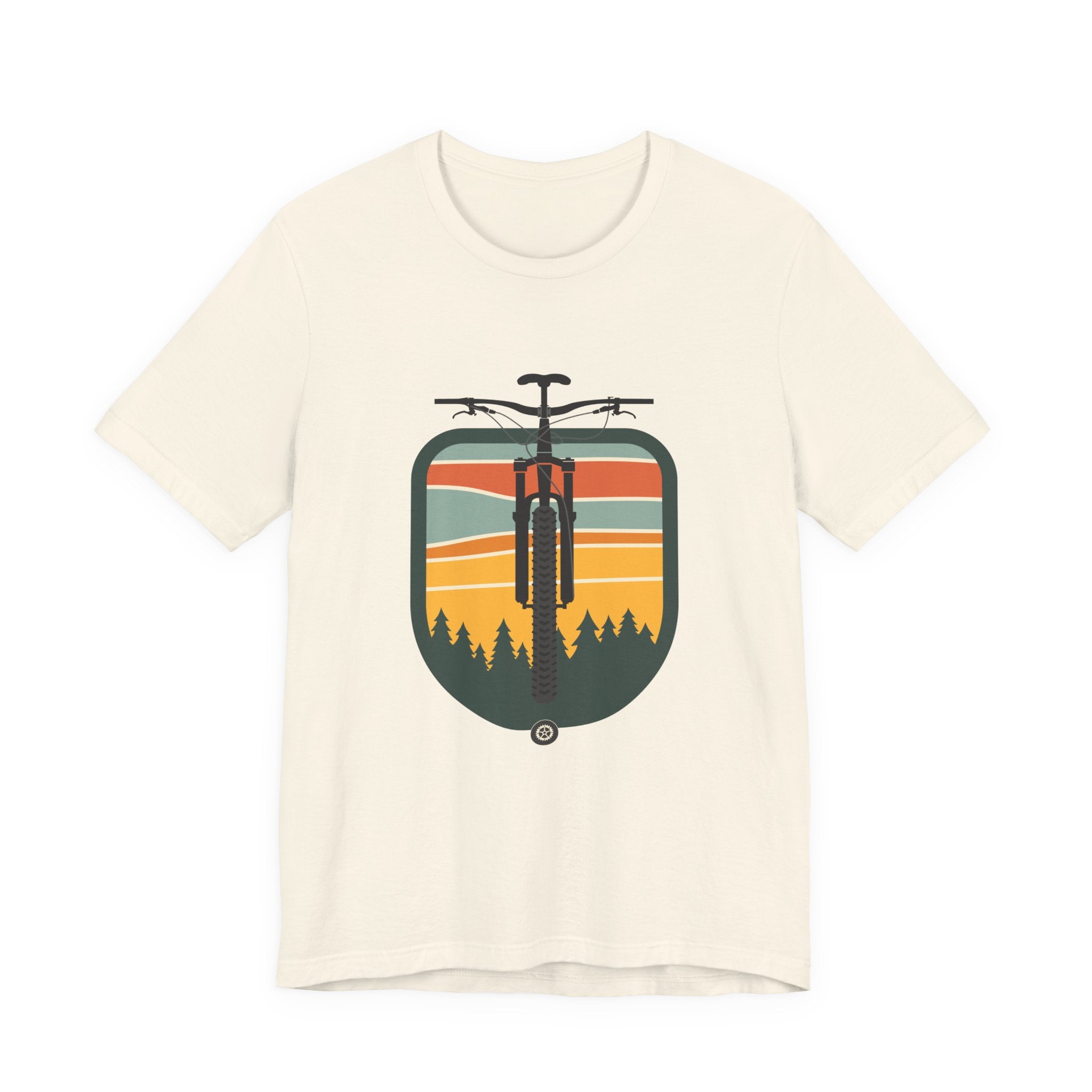 Mountain Bike Badge | Minimal MTB T-Shirt for Trail Riders