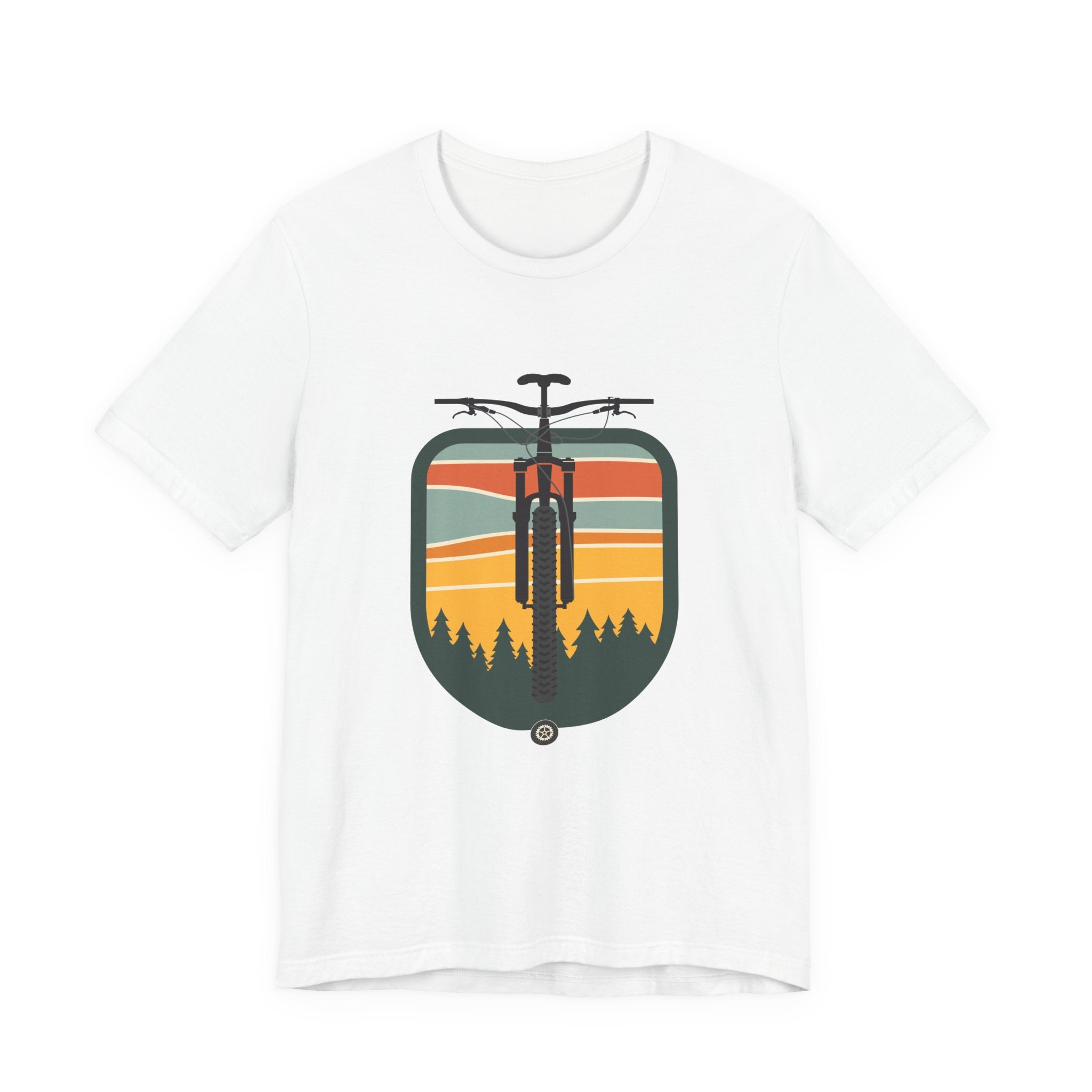 Mountain Bike Badge | Minimal MTB T-Shirt for Trail Riders