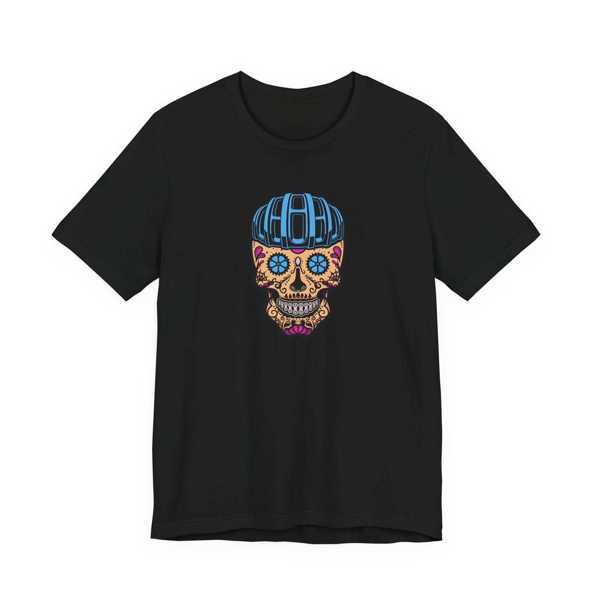 Bike Calavera (Full Color) | Cycling T-Shirt Inspired by Día de los Muertos