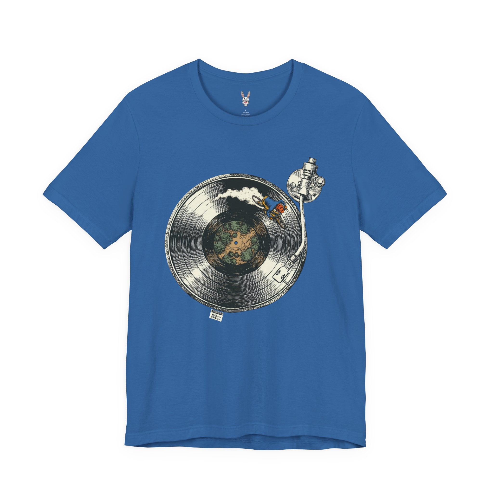 “Singletrack Spin” – Vinyl Record Mountain Bike Art Print