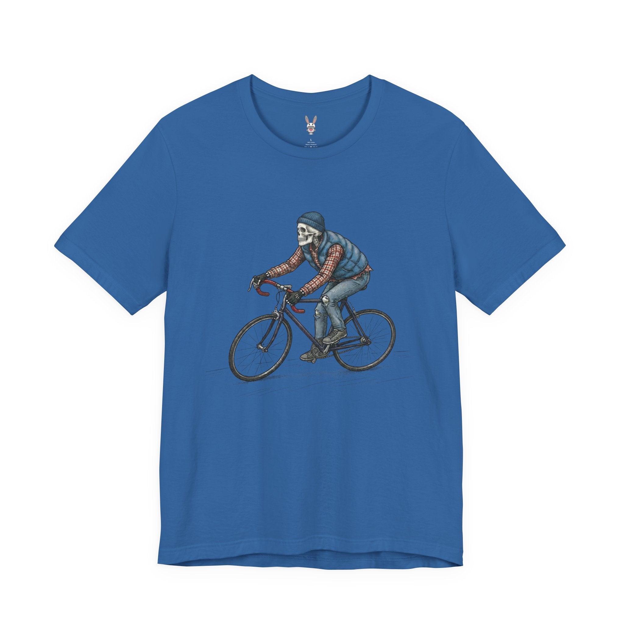 Dead Simple – Skeleton Single Speed Cyclist T-Shirt