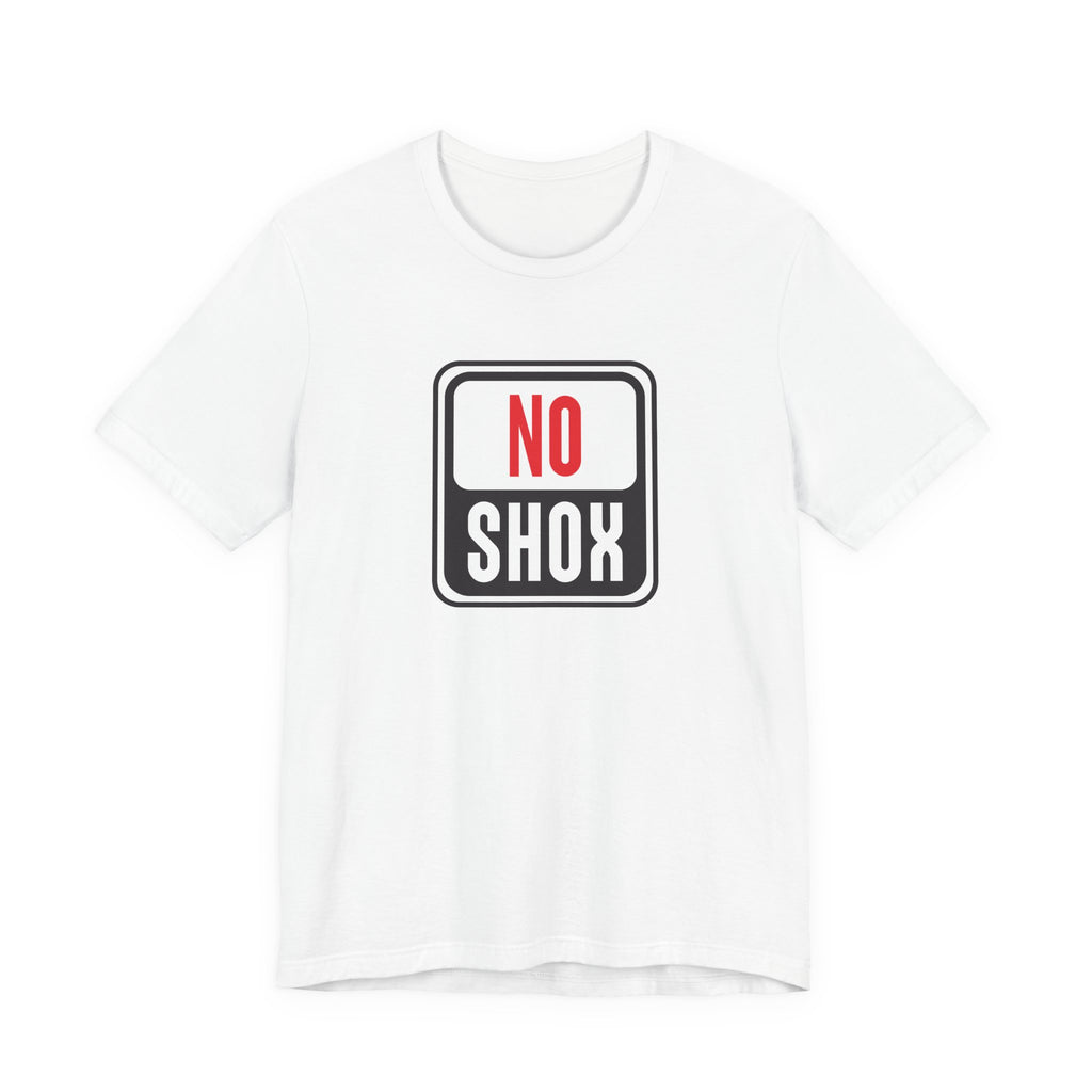 No Shox | Minimal Mountain Bike T-Shirt for Riders Who Feel the Trail